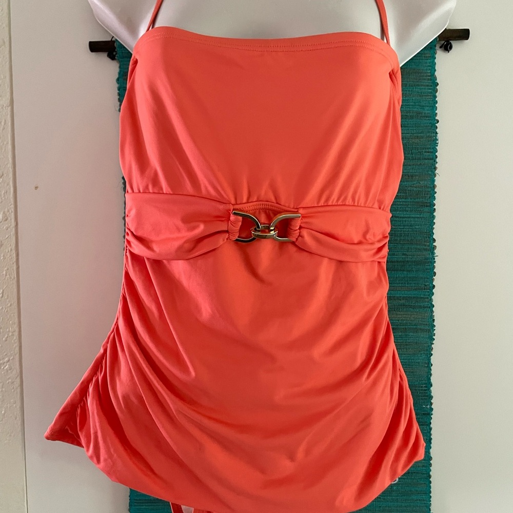 Michael Kors halter swim suit. Salmon colored. Size M.